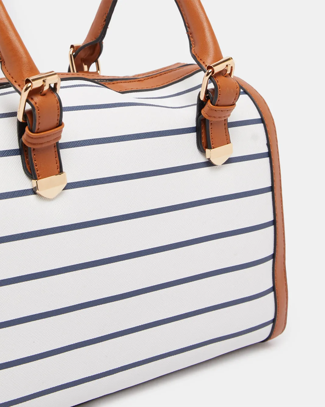 Women White Striped Bollin Bag sold by Redtag product image thumbnail 3