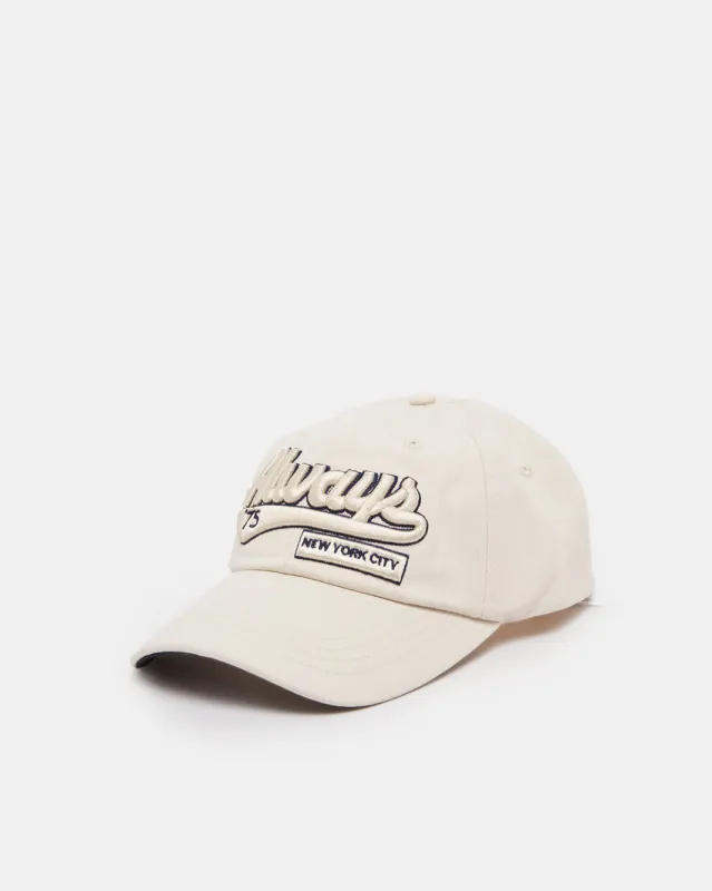 Men Beige Embroidered Cap made by Redtag