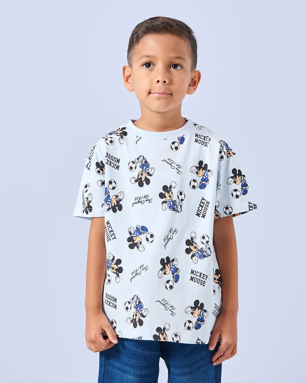 Boys Blue Mickey Mouse T-Shirt sold by Redtag
