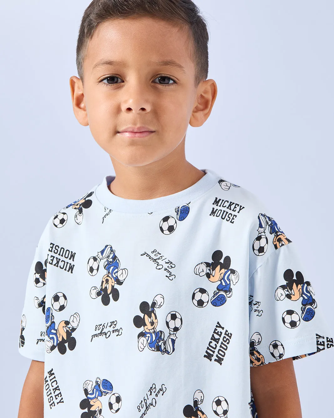 Boys Blue Mickey Mouse T-Shirt sold by Redtag product image thumbnail 4
