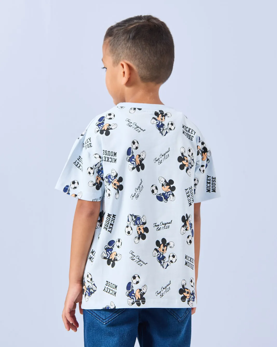Boys Blue Mickey Mouse T-Shirt sold by Redtag product image thumbnail 3