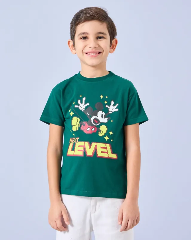 Boys Green Printed T-Shirt sold by Redtag