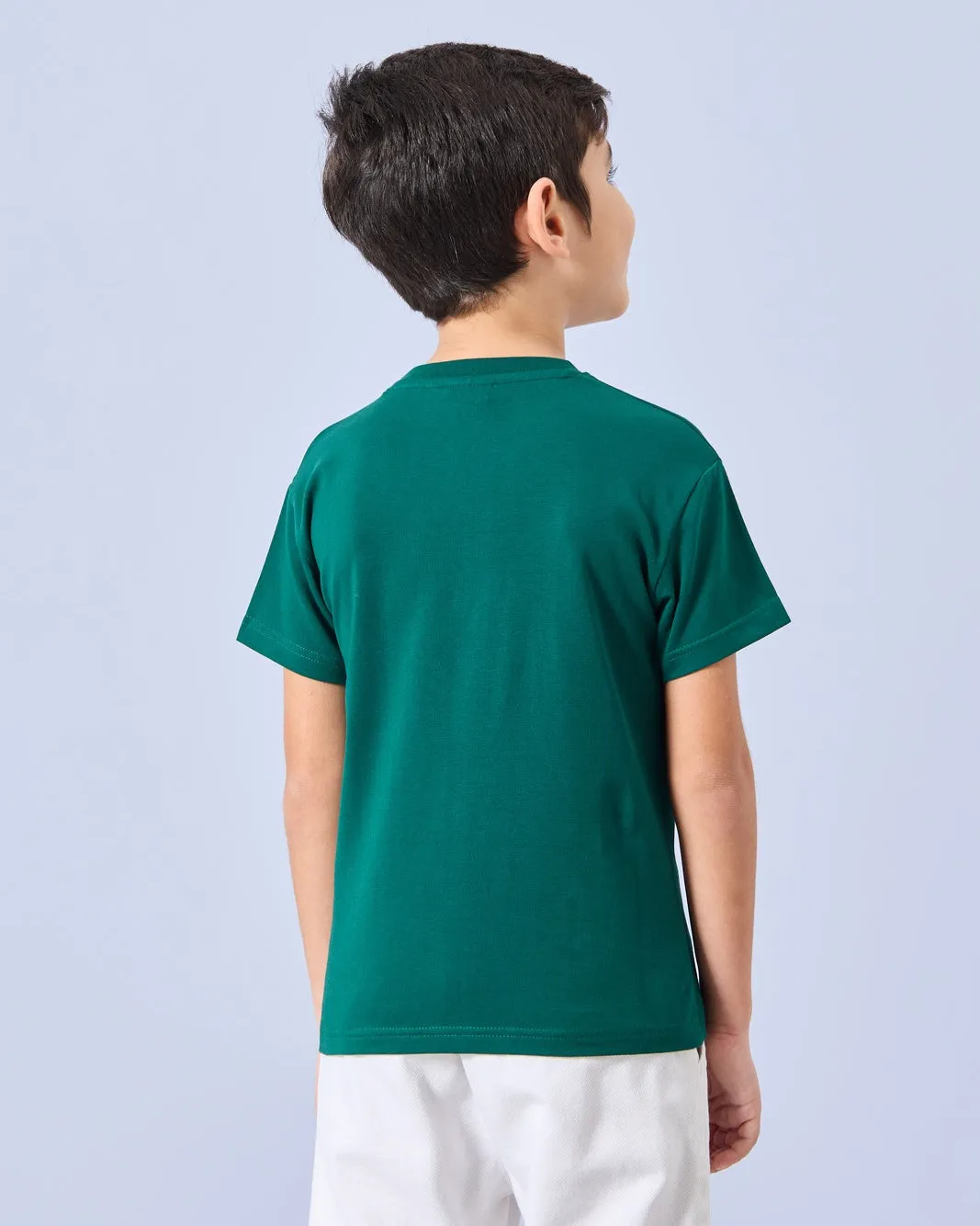 Boys Green Printed T-Shirt sold by Redtag product image thumbnail 3