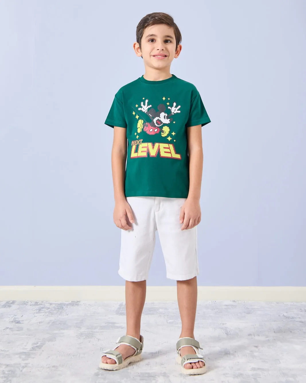 Boys Green Printed T-Shirt sold by Redtag product image thumbnail 2