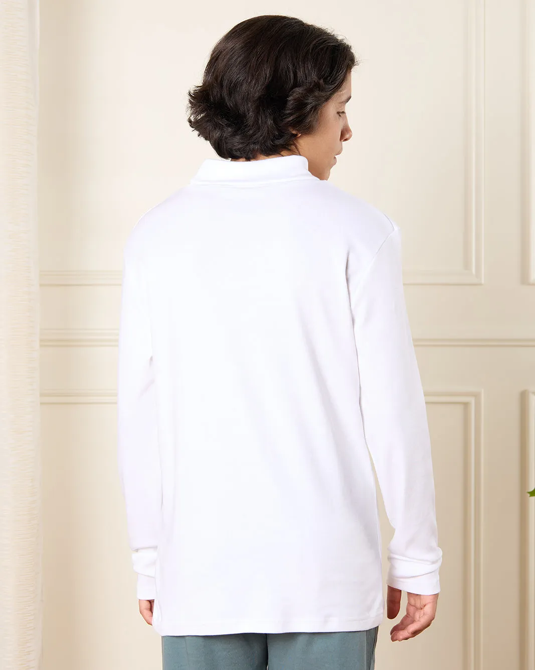 Senior Boys White Printed T-Shirt sold by Redtag product image thumbnail 3