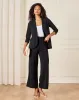 Women Black Rolled Sleeve Blazer sold by Redtag