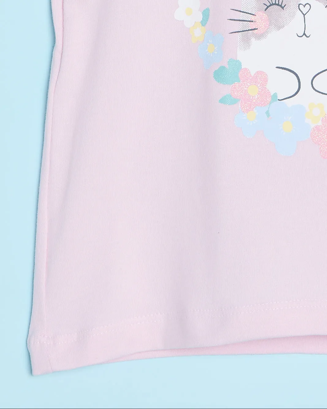 Infant Girls Lilac Placement Print T-Shirt sold by Redtag product image thumbnail 3