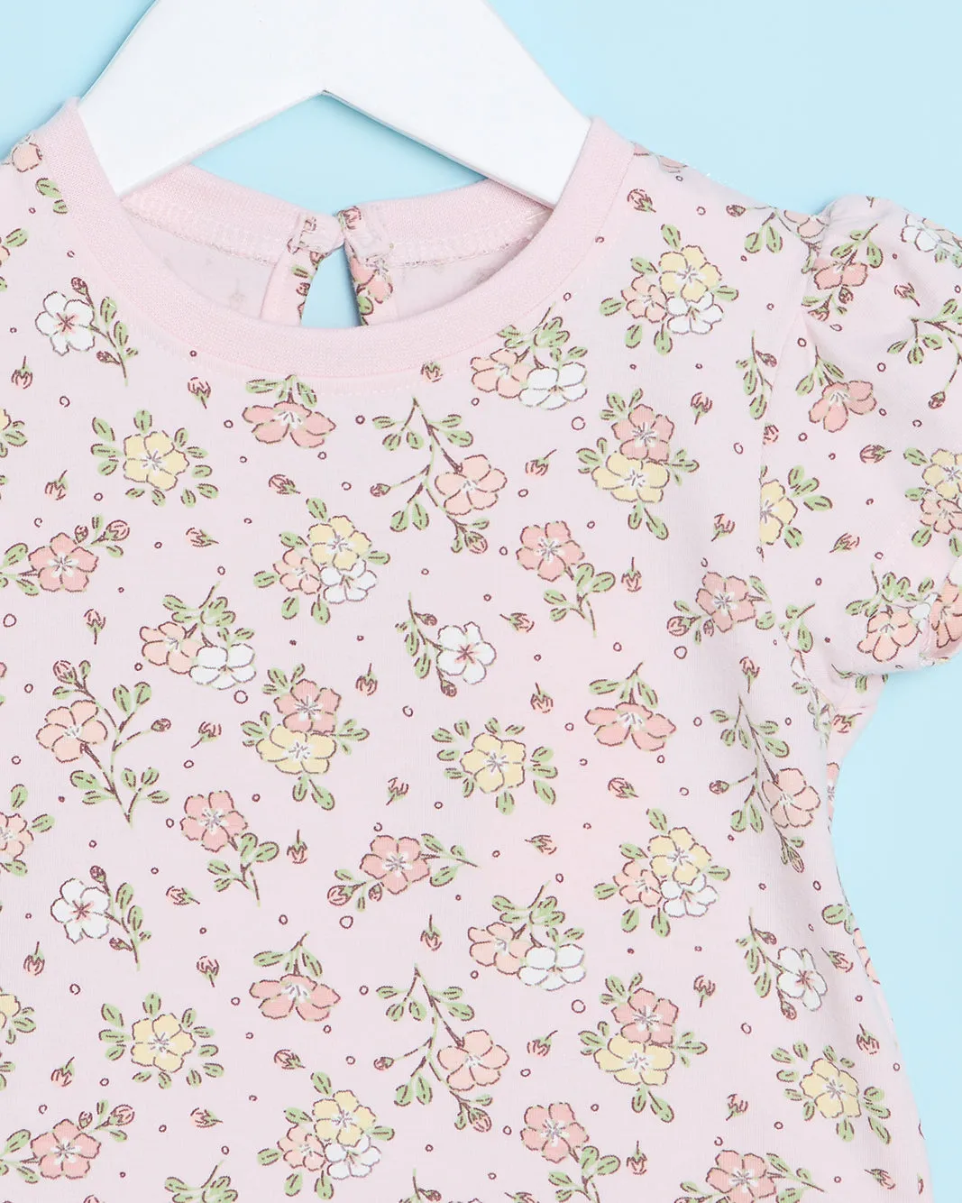 Infant Girls Pink All Over Print T-Shirt sold by Redtag product image thumbnail 2