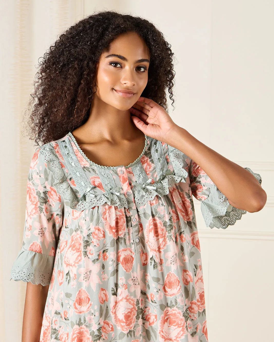 Women Multicolour Floral Print Nightgown sold by Redtag product image thumbnail 2