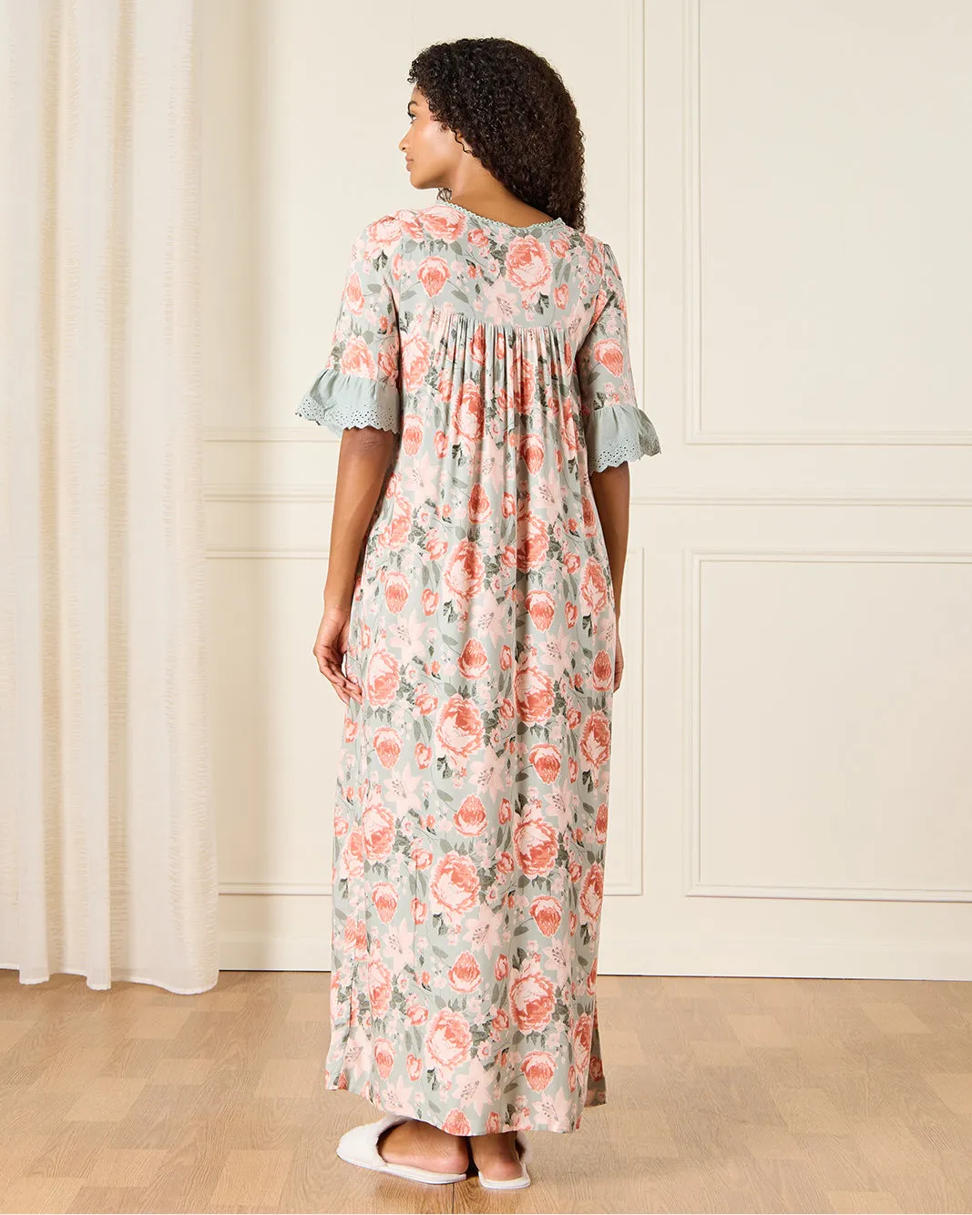 Women Multicolour Floral Print Nightgown sold by Redtag product image thumbnail 3