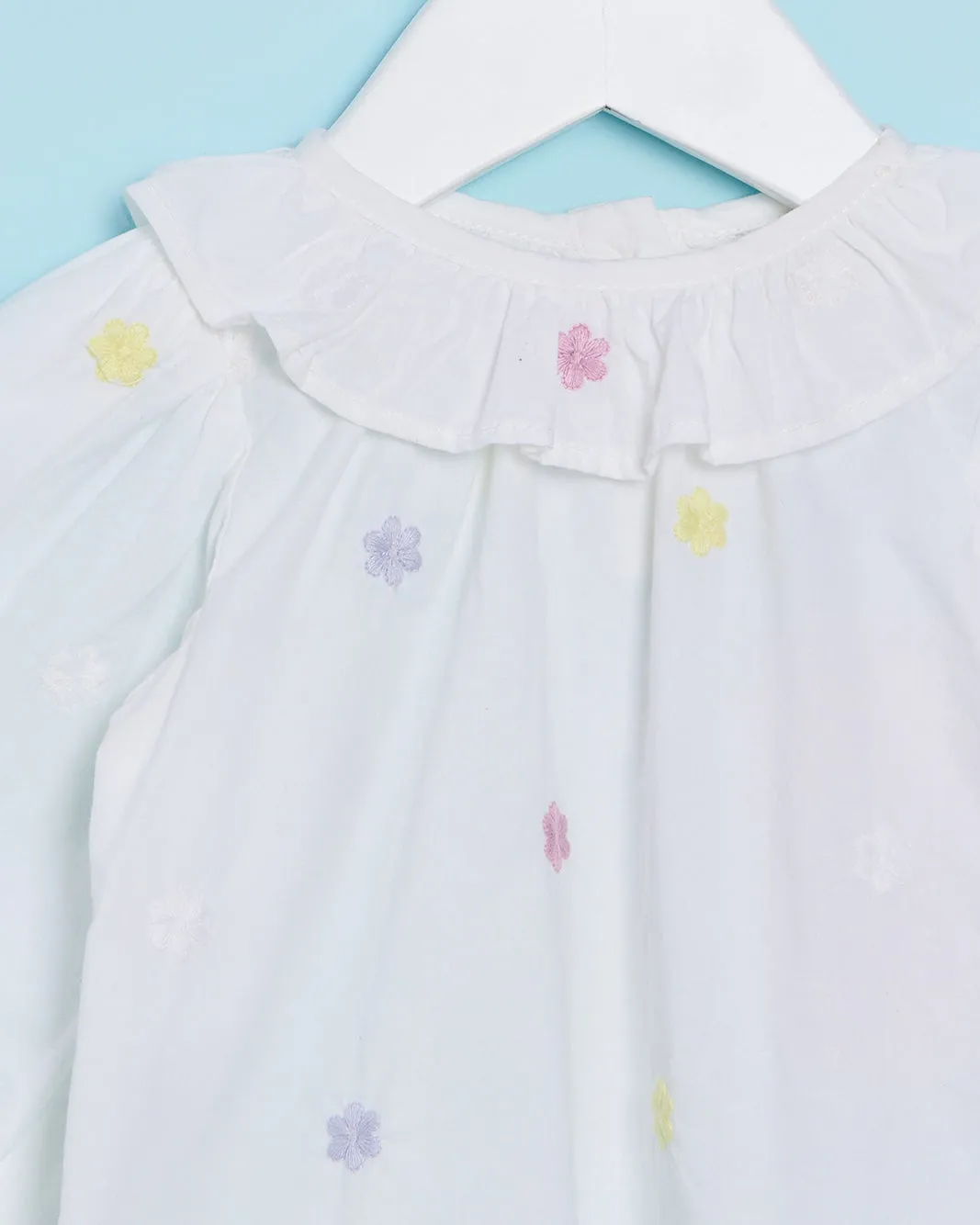 Infant Girls White Embroidered Blouse sold by Redtag product image thumbnail 2
