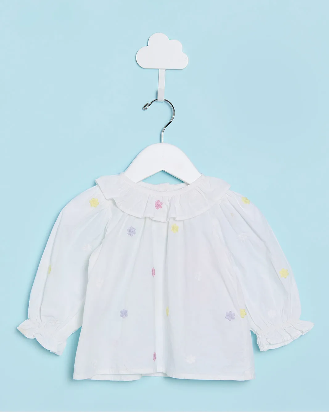 Infant Girls White Embroidered Blouse sold by Redtag