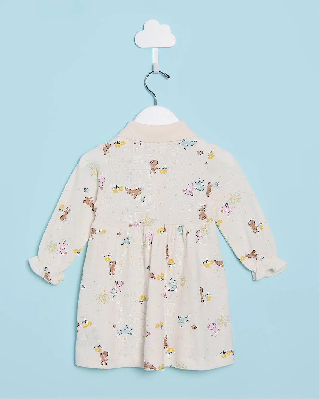 Infant Girls Apricot Printed Collared Dress sold by Redtag product image thumbnail 3