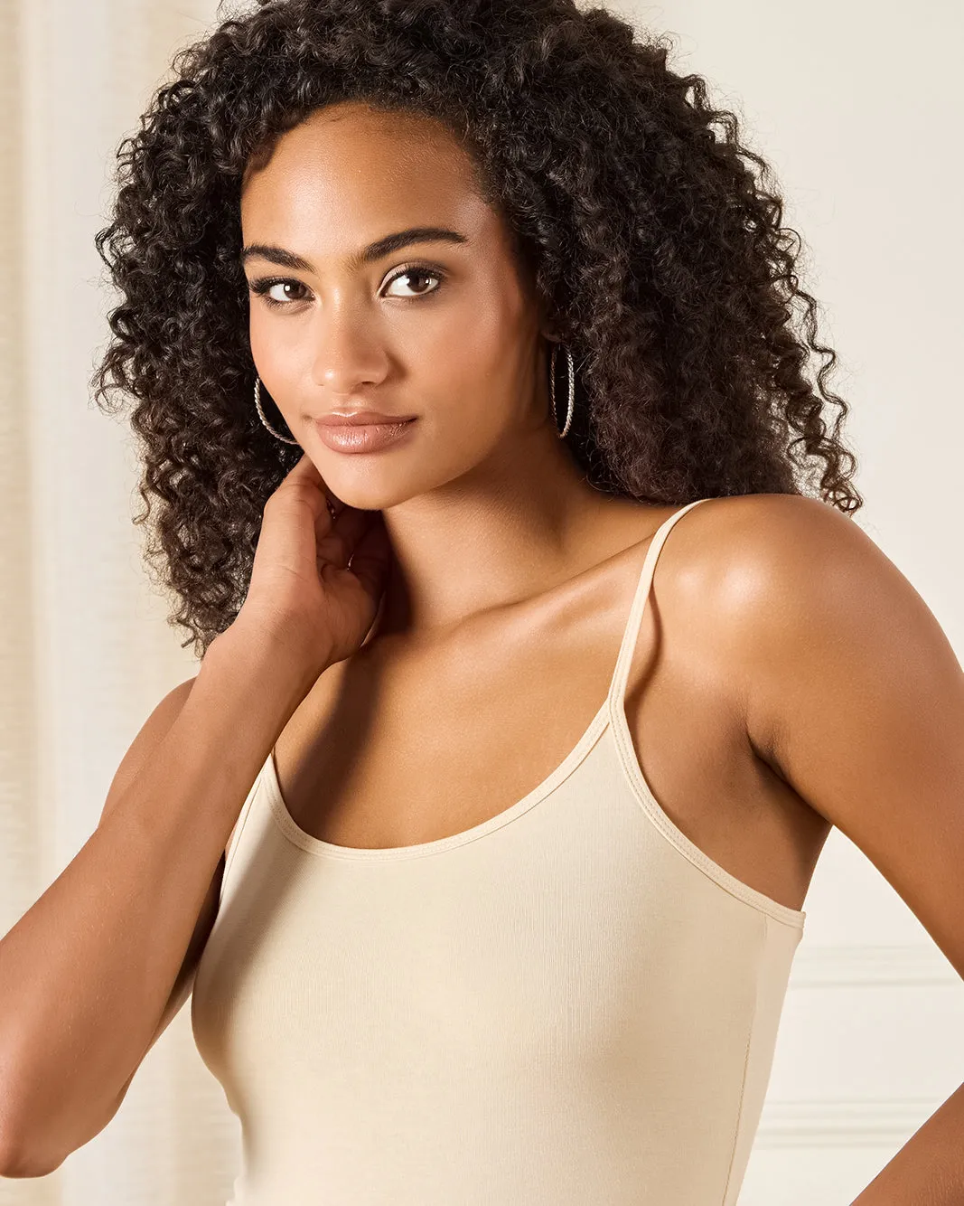 Women Cream Plain Strappy Vest sold by Redtag product image thumbnail 4