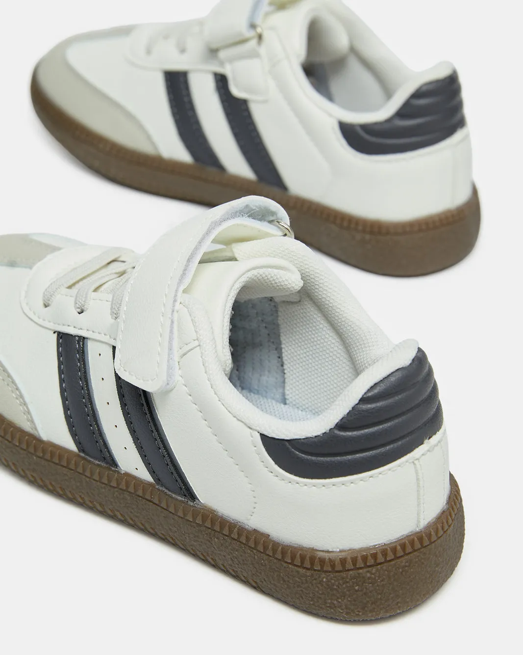 Men White Stripped Sneakers sold by Redtag product image thumbnail 4