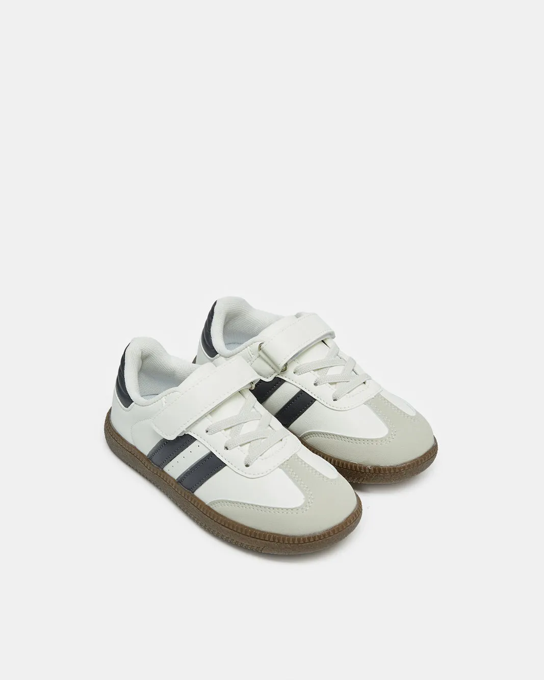 Men White Stripped Sneakers sold by Redtag product image thumbnail 2