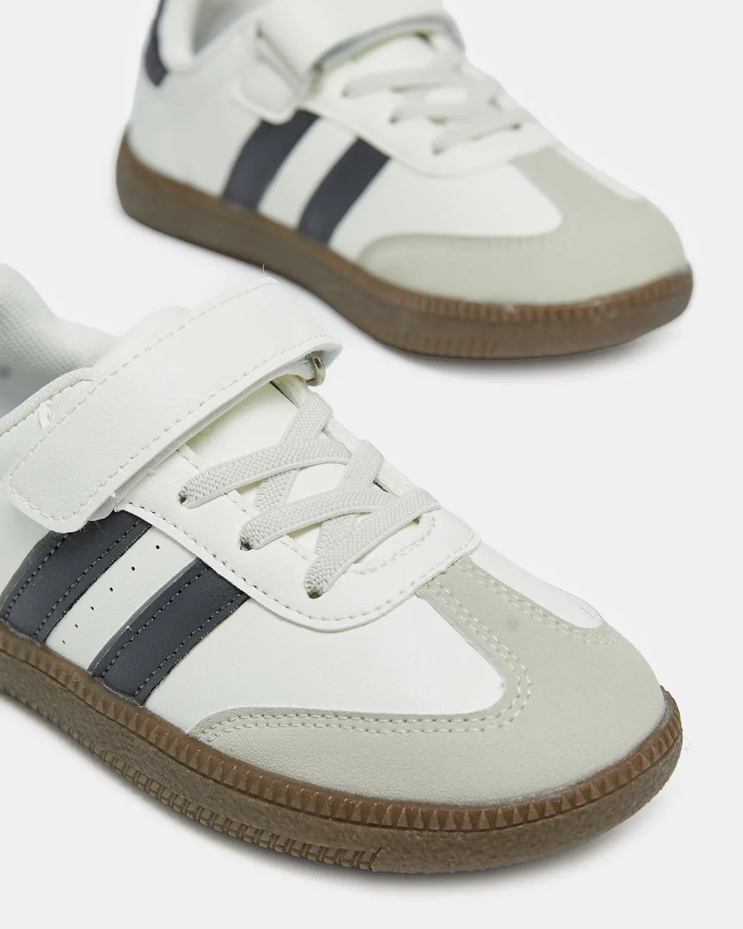 Men White Stripped Sneakers sold by Redtag product image thumbnail 3