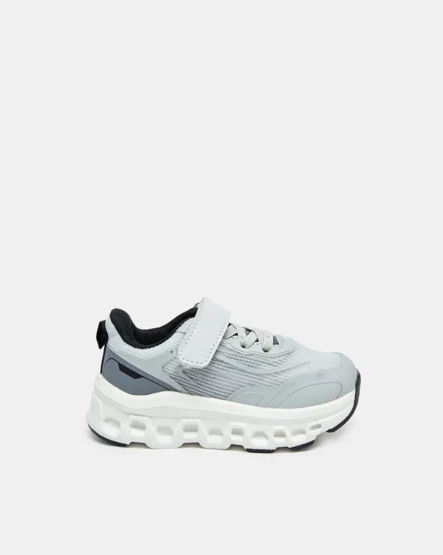Boys Grey Plain Trainer sold by Redtag