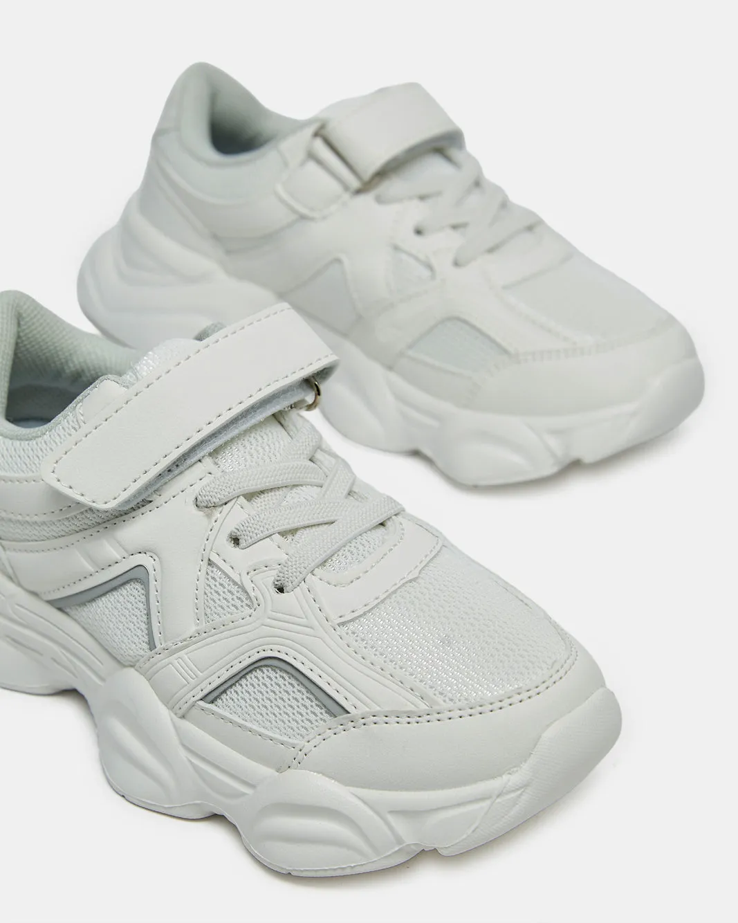 Boys White Chunky Sneakers sold by Redtag product image thumbnail 3