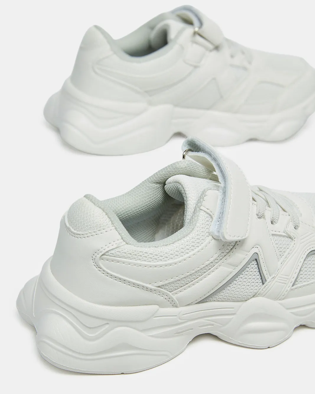 Boys White Chunky Sneakers sold by Redtag product image thumbnail 4