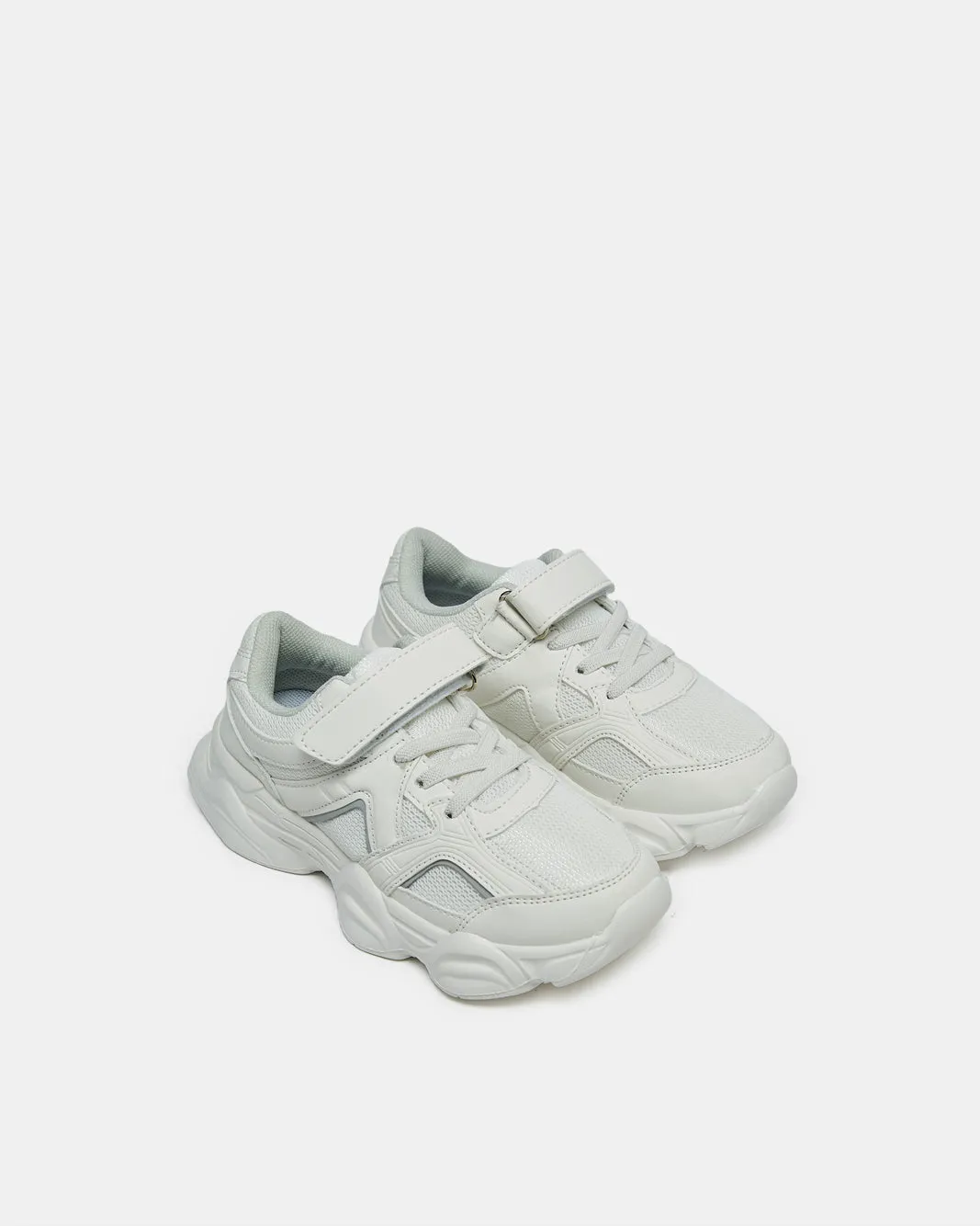 Boys White Chunky Sneakers sold by Redtag product image thumbnail 2
