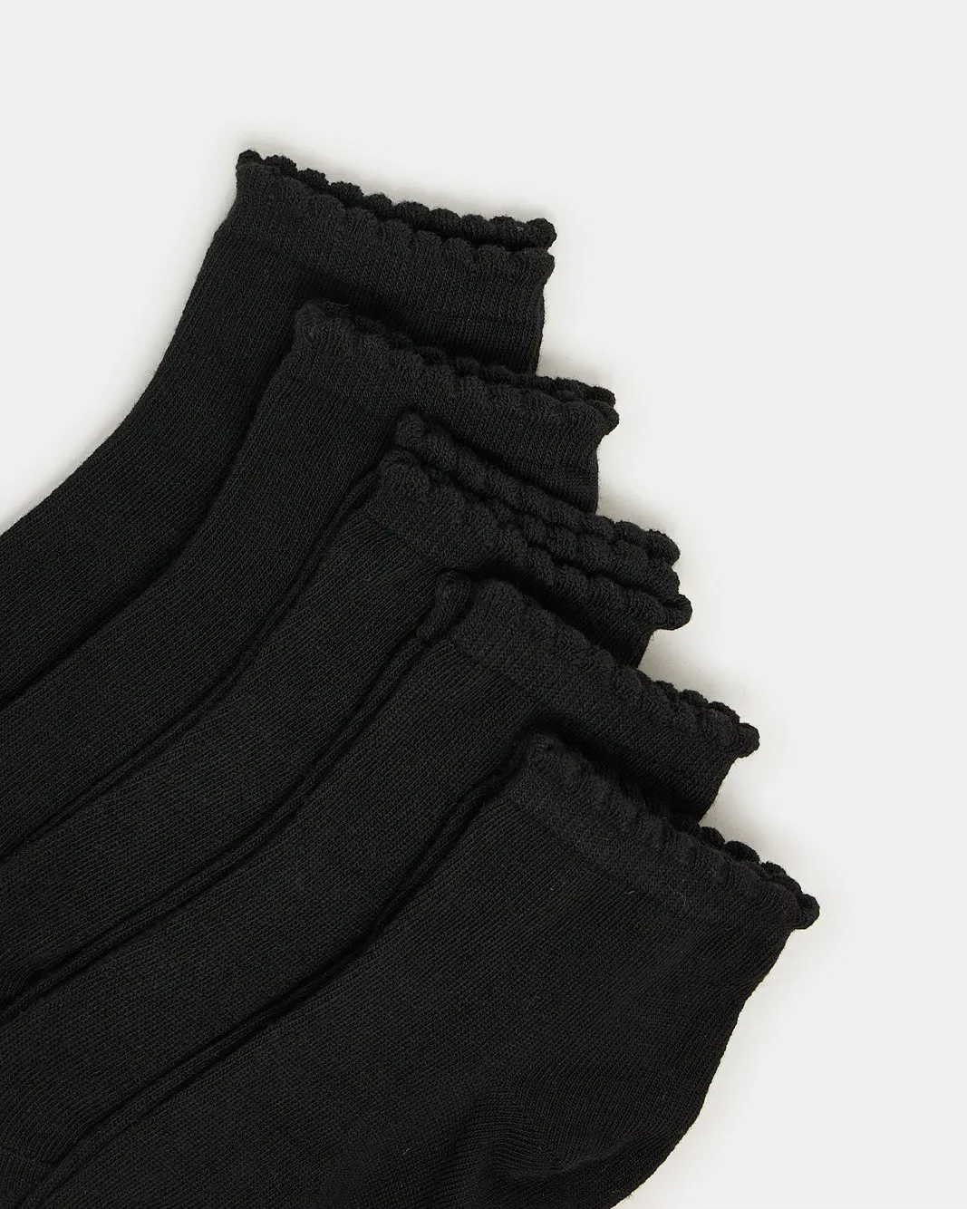 Girls Black High Ankle Length Socks (5 Pairs) sold by Redtag product image thumbnail 2