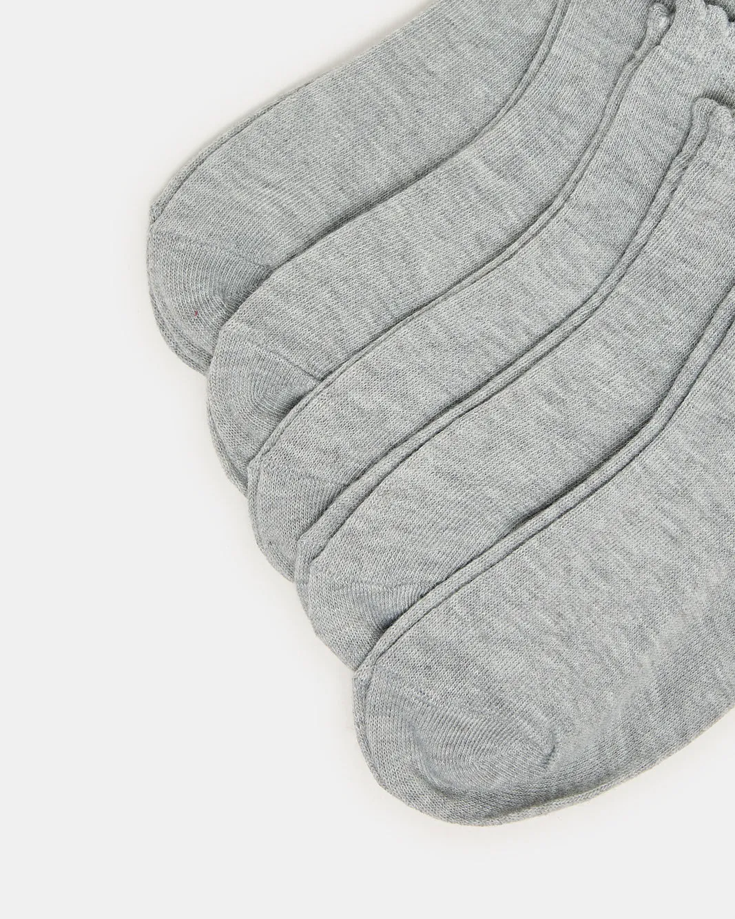 Girls Grey High Ankle Socks With Scallop Edge Welt sold by Redtag product image thumbnail 3