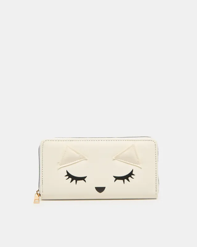 Girls White Embellished Wallet sold by Redtag