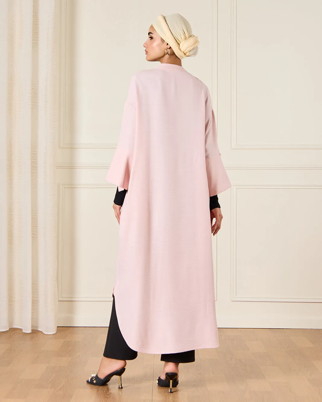 Women Pink Button Kaftan Dress sold by Redtag product image thumbnail 3