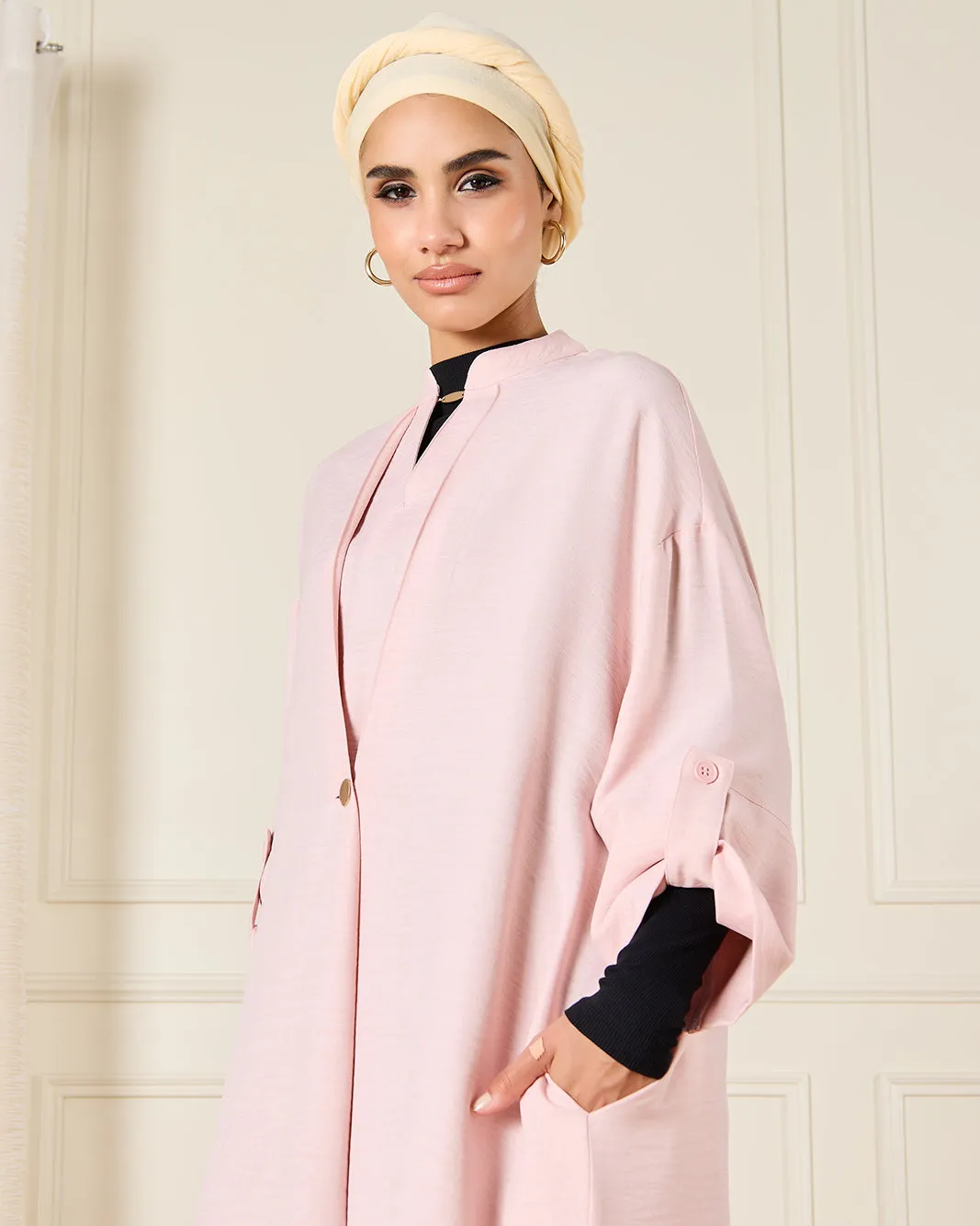 Women Pink Button Kaftan Dress sold by Redtag product image thumbnail 2