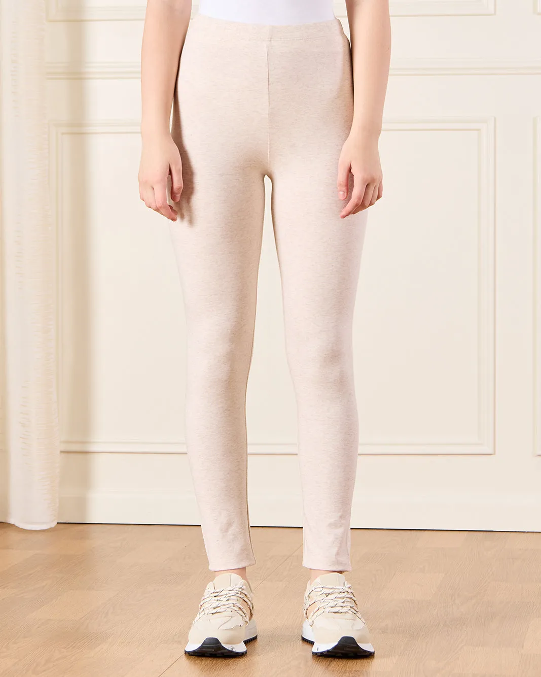 Girls Plain Beige Basic Leggings sold by Redtag