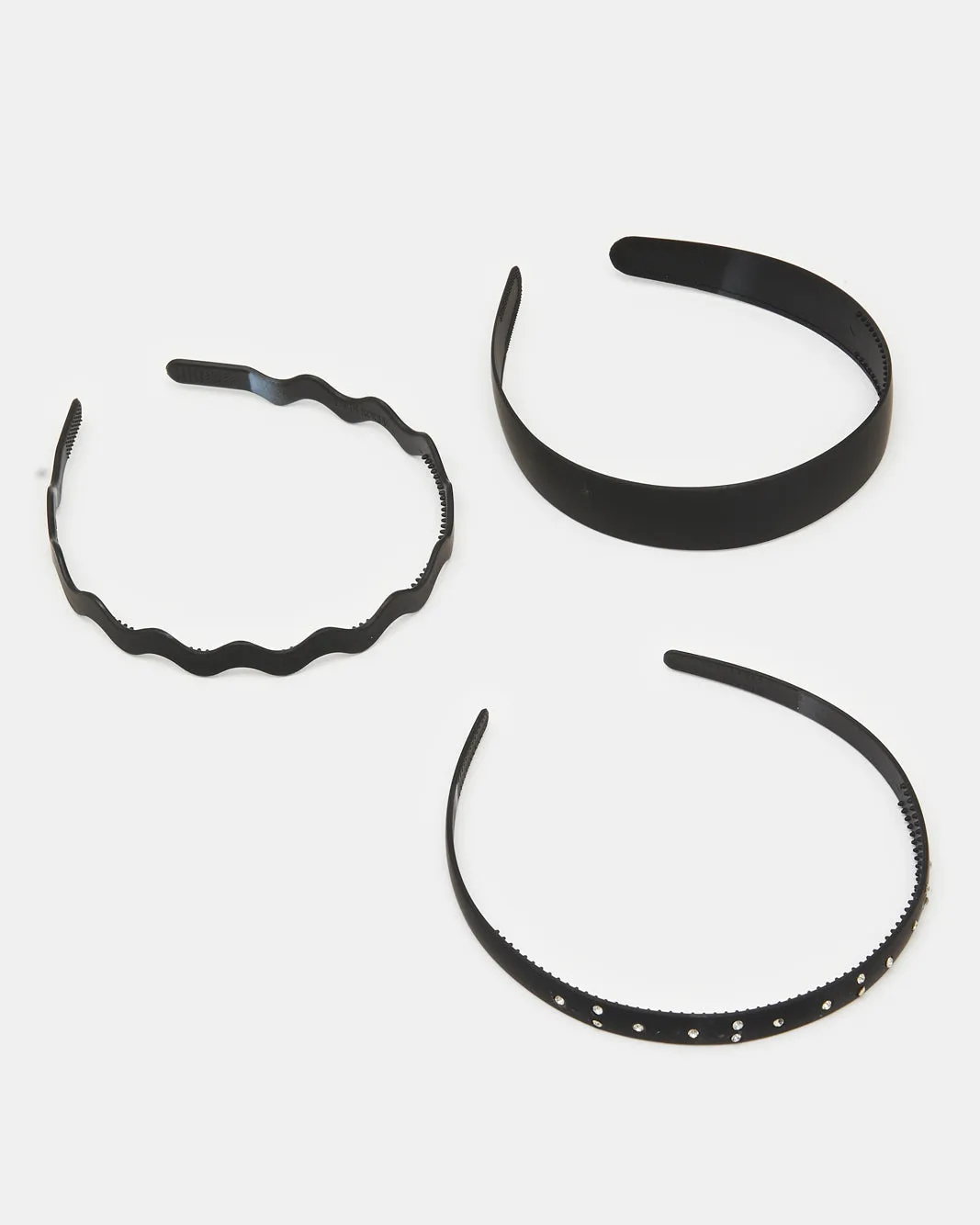 Women Black Headband Set (3 Piece) sold by Redtag