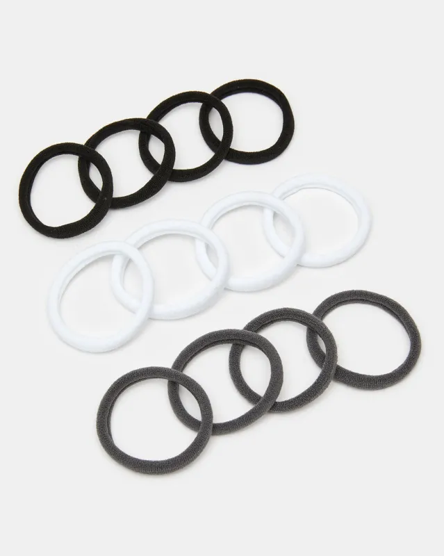 Women Assorted Plain Elastic Hair Band Set (24 Piece) sold by Redtag