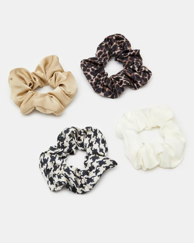Women Assorted  Embellished Scrunchy Set (4 Piece) sold by Redtag