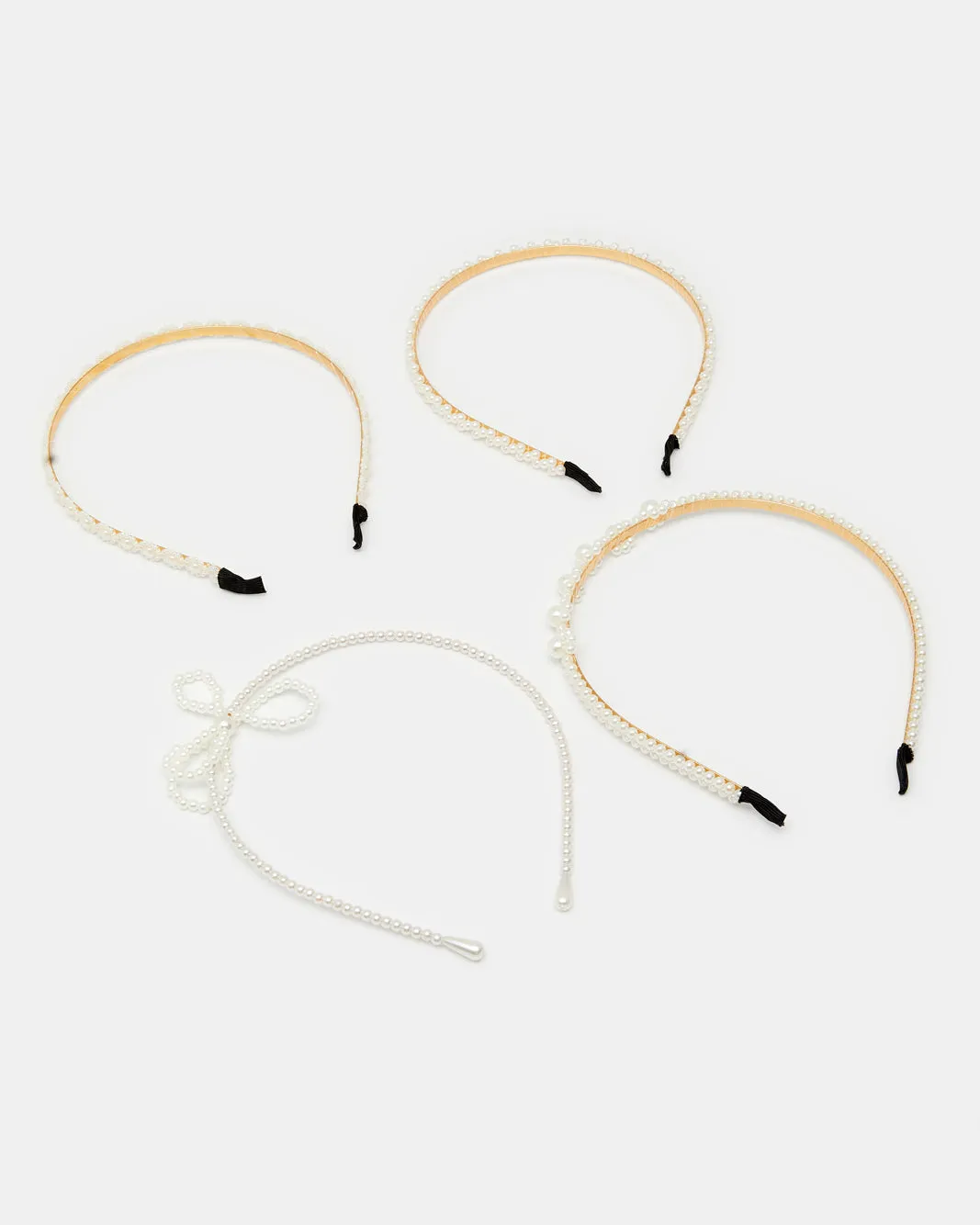 Women White Embellished Headband Set (4 Piece) sold by Redtag product image thumbnail 2