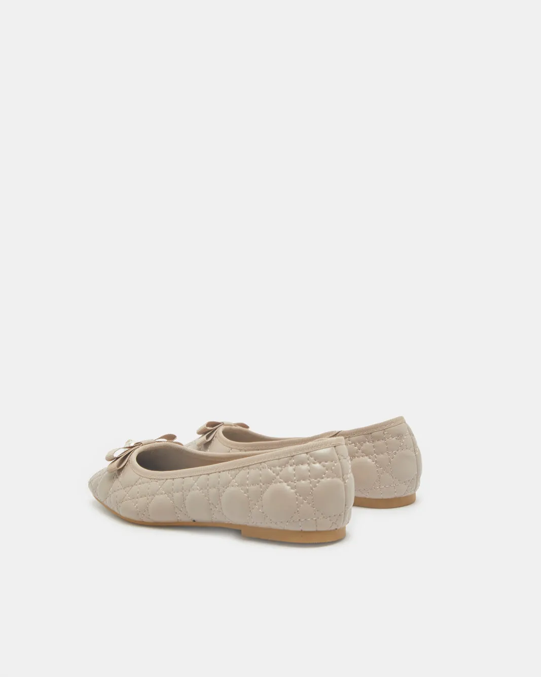 Women Beige Ballerina With Pearl Bow Trim sold by Redtag product image thumbnail 3