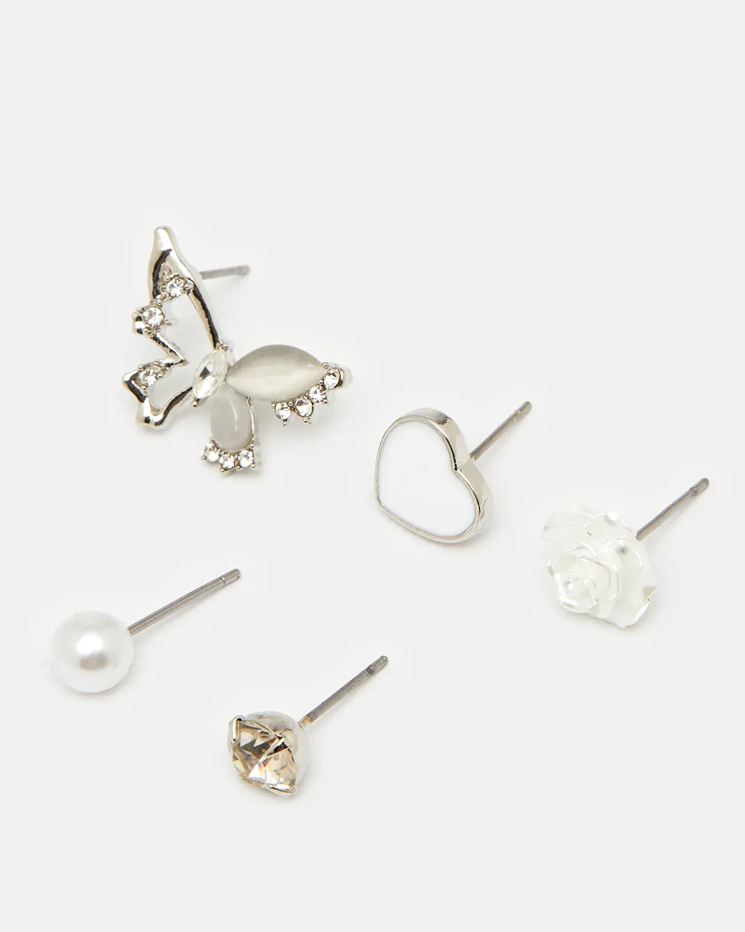 Girls Assorted Embellished Studs Set (5 Pairs) sold by Redtag product image thumbnail 2