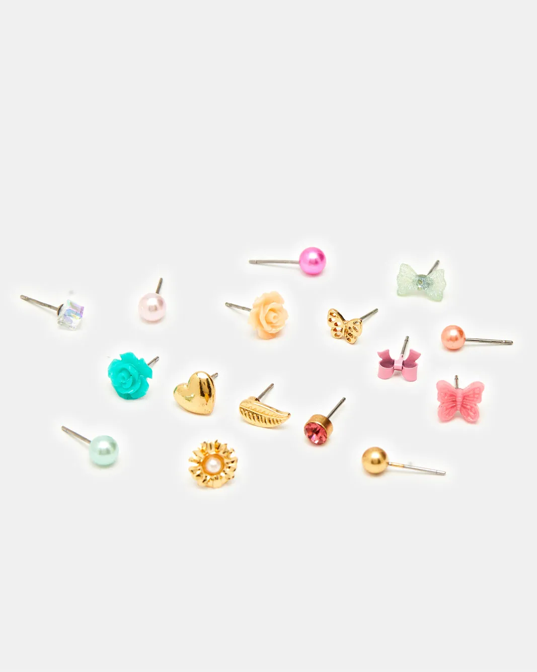 Girls Assorted Embellished Studs Set (20 Pairs) sold by Redtag product image thumbnail 2