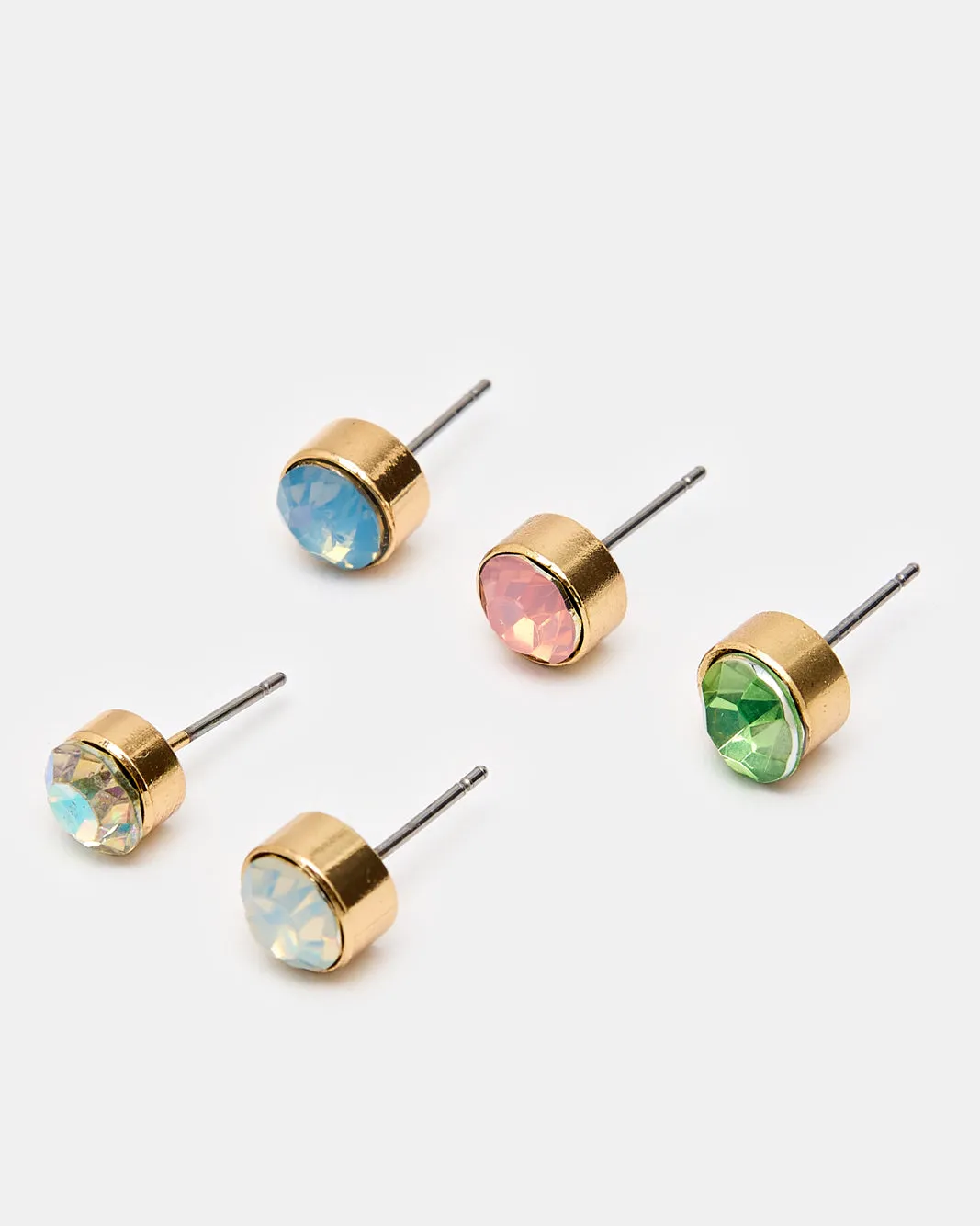 Girls Assorted Embellished Studs Set (5 Pairs) sold by Redtag product image thumbnail 2