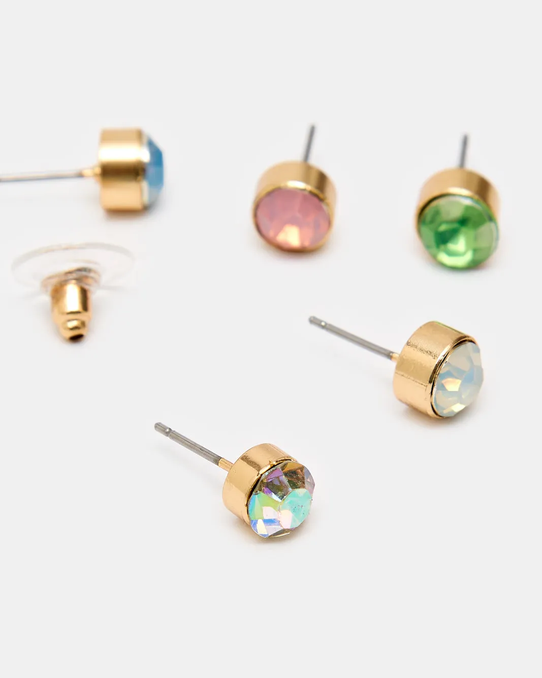 Girls Assorted Embellished Studs Set (5 Pairs) sold by Redtag product image thumbnail 3