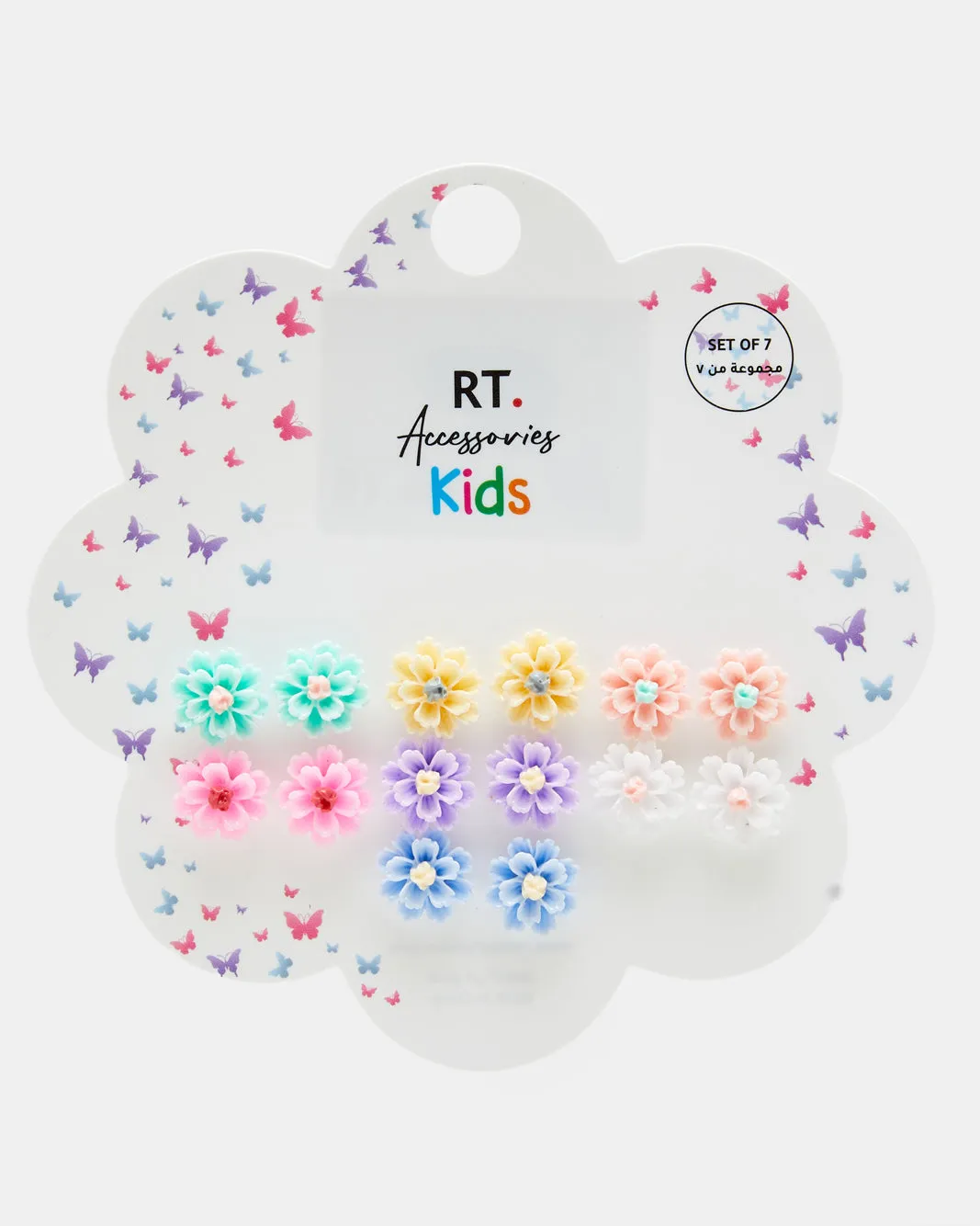 Girls Assorted Embellished Studs Set (7 Pairs) sold by Redtag