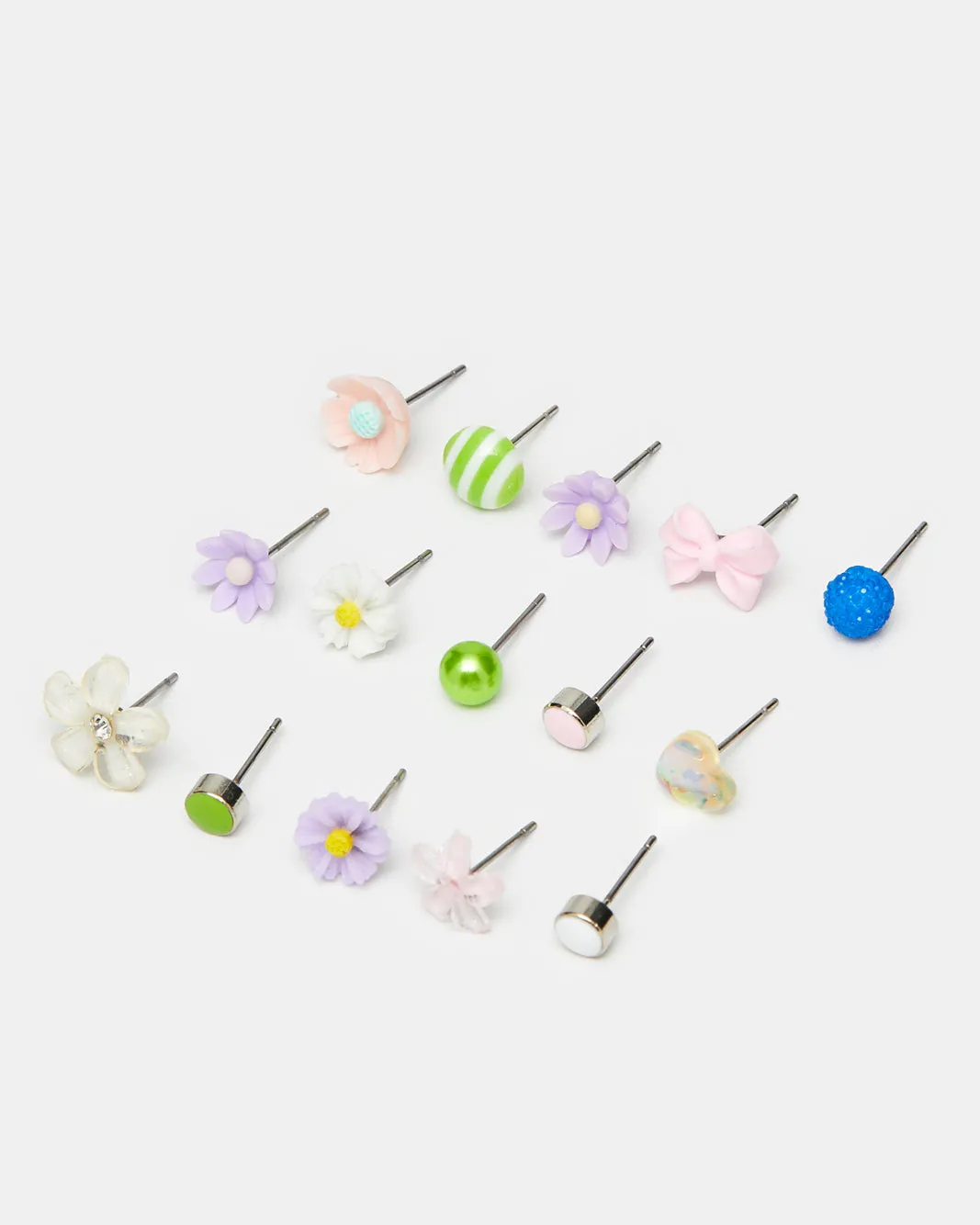 Girls Assorted Embellished Studs Set (15 Pairs) sold by Redtag product image thumbnail 2