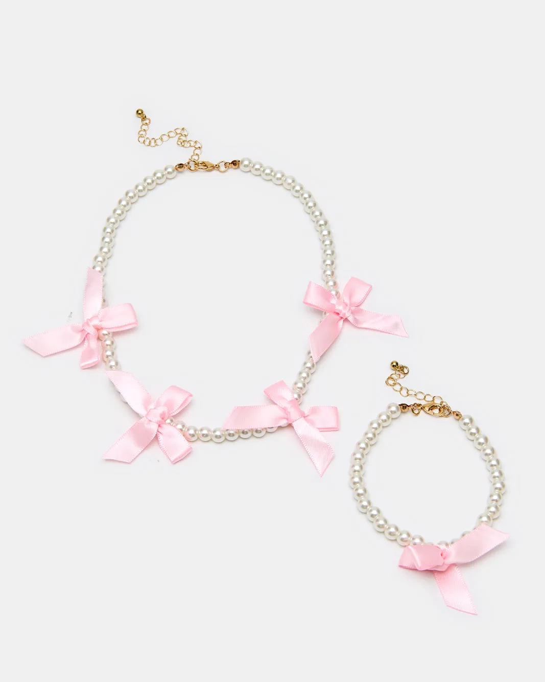 Girls Gold Necklace And Bracelet Set (2 Piece) sold by Redtag