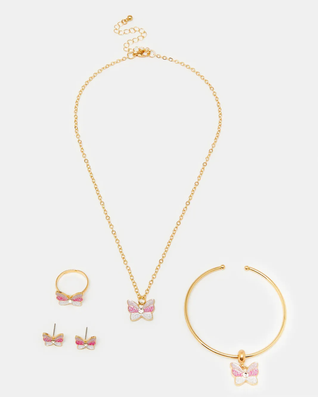 Girls Gold Jewellery Set (Pack of 5) sold by Redtag