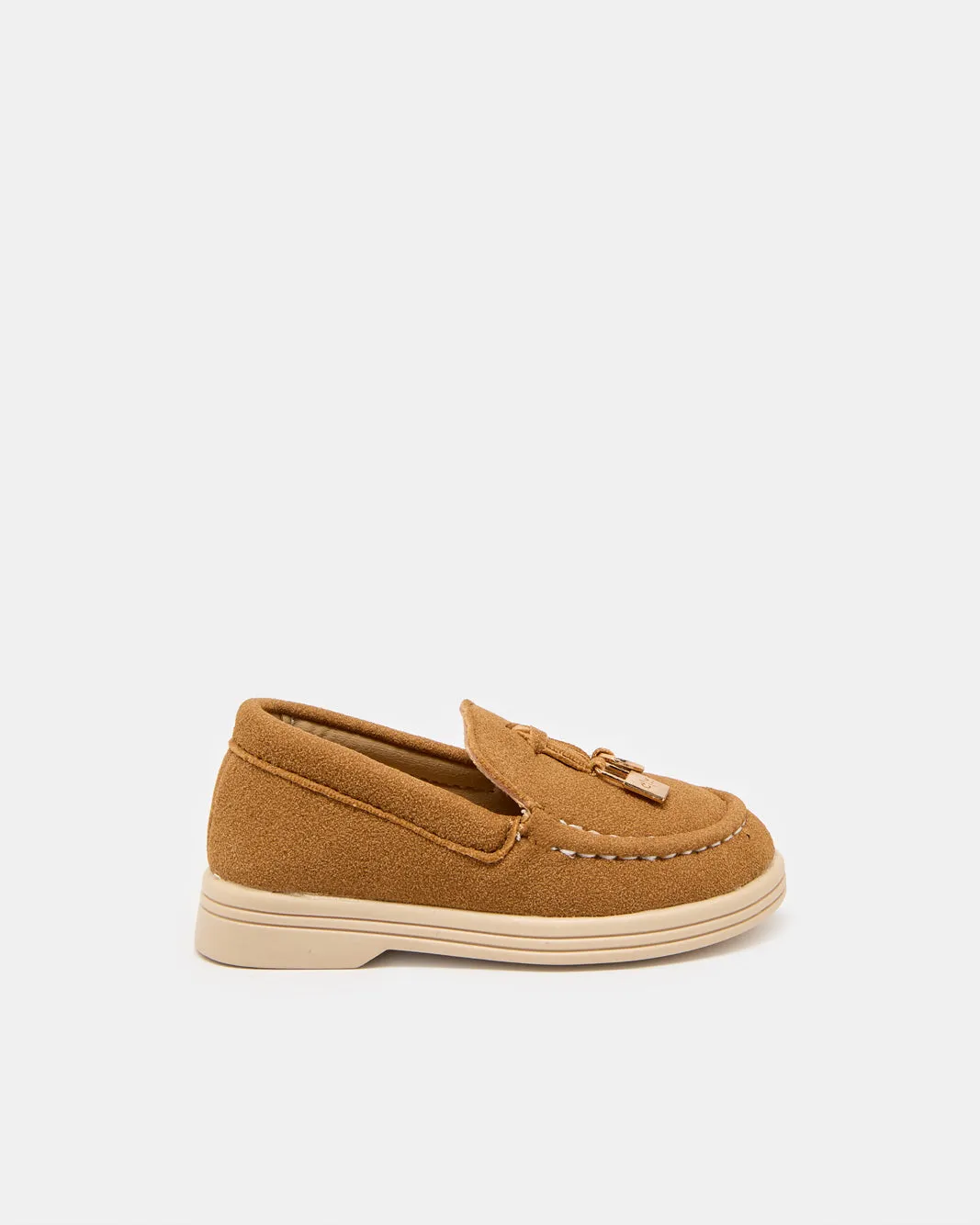 Infant Boys Tan Suede Loafer sold by Redtag