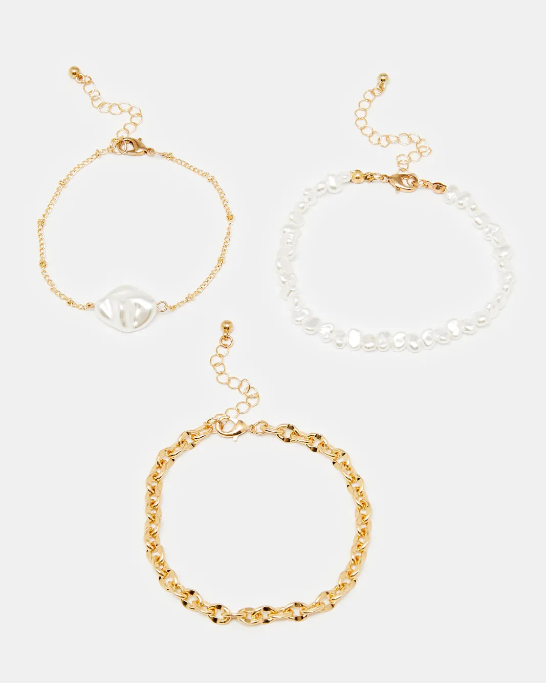 Women Gold Embellished Bracelets (3 Piece) sold by Redtag product image thumbnail 2