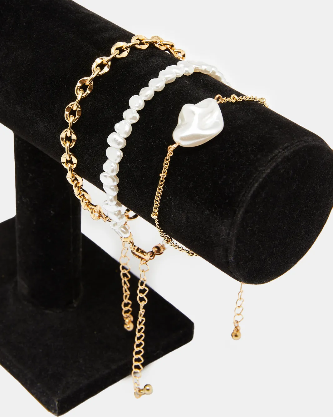 Women Gold Embellished Bracelets (3 Piece) sold by Redtag