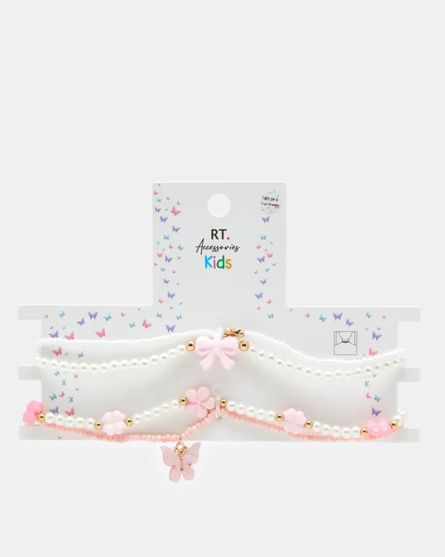 Girls Assorted Choker Set (4 Piece) sold by Redtag