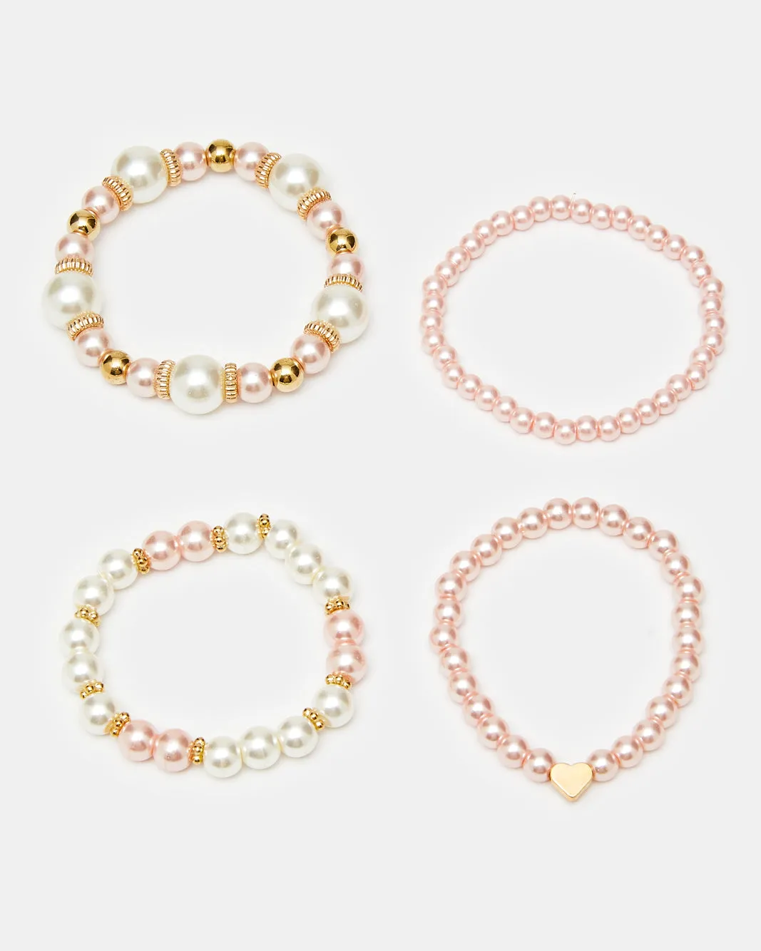 Girls Assorted Embellished Bracelet Set (Pack of 4) sold by Redtag