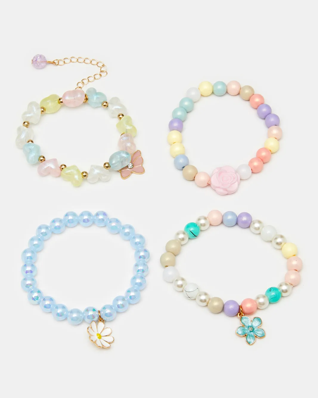 Girls Assorted Embellished Bracelet Set (Pack of 4) sold by Redtag product image thumbnail 2